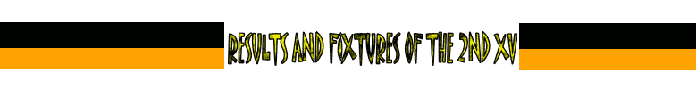 Results and fixtures of the 2nd XV