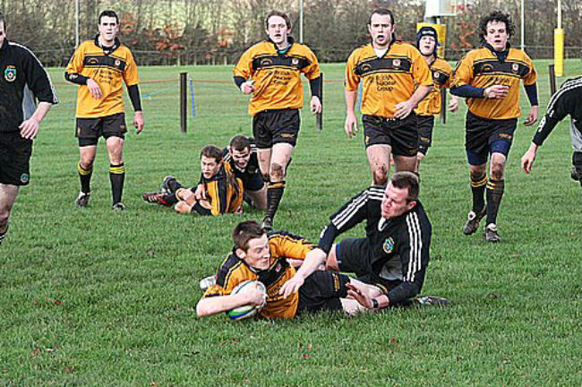 Andrew Jancey gets his 1st try..