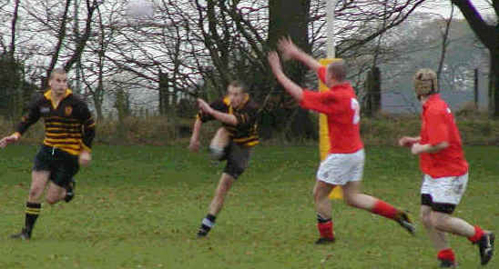 Annan try and clear there lines