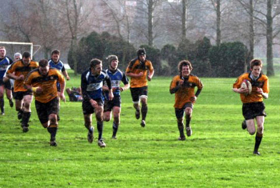 AJ on the way to setting up the 2nd try