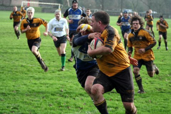 Choc takes over the drive for the line