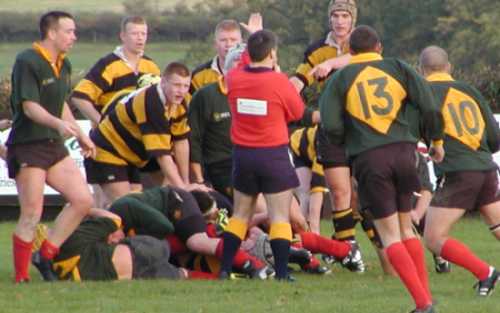The referee disallows an Annan try - I can clearly see the ball being grounded!!!! - HONEST!!