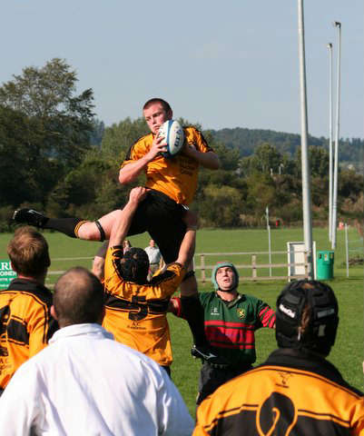 Balletic action by Michael Scott at lineout