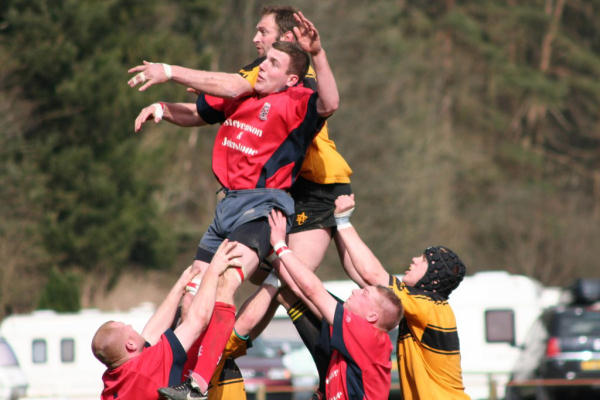 Billy goes for the ball